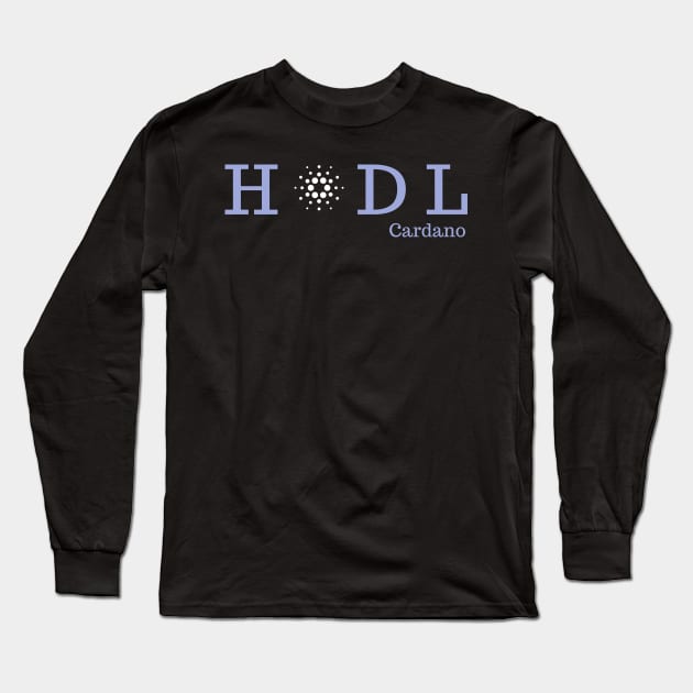 HODL - Cardano - Crypto Apparel Long Sleeve T-Shirt by Room Thirty Four